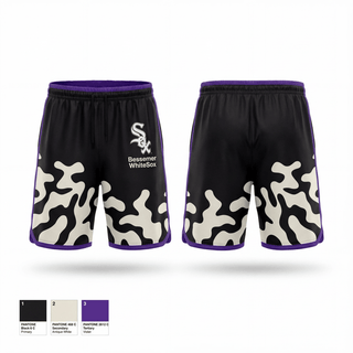 Athletic Shorts With Pockets, Bessemer WhiteSox, Baseball, Teamtime, Team time, sublimation, custom sports apparel, team uniforms, spirit wear, spiritwear, sports uniforms, custom shirts, team store, custom team store, fundraiser sports, apparel fundraiser