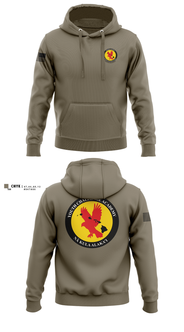Hoodie, Youth Challenge Academy, National Guard, Teamtime, Team time, sublimation, custom sports apparel, team uniforms, spirit wear, spiritwear, sports uniforms, custom shirts, team store, custom team store, fundraiser sports, apparel fundraiser