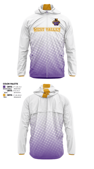 Windbreaker, West Valley, Track & Field, Teamtime, Team time, sublimation, custom sports apparel, team uniforms, spirit wear, spiritwear, sports uniforms, custom shirts, team store, custom team store, fundraiser sports, apparel fundraiser