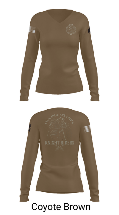 625th Military Police Battalion Women's Long Sleeve V-neck Shirt - 17