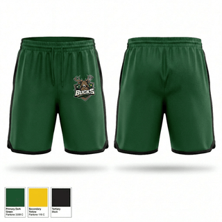 Athletic Shorts With Pockets, Bucks, Men's Basketball, Teamtime, Team time, sublimation, custom sports apparel, team uniforms, spirit wear, spiritwear, sports uniforms, custom shirts, team store, custom team store, fundraiser sports, apparel fundraiser