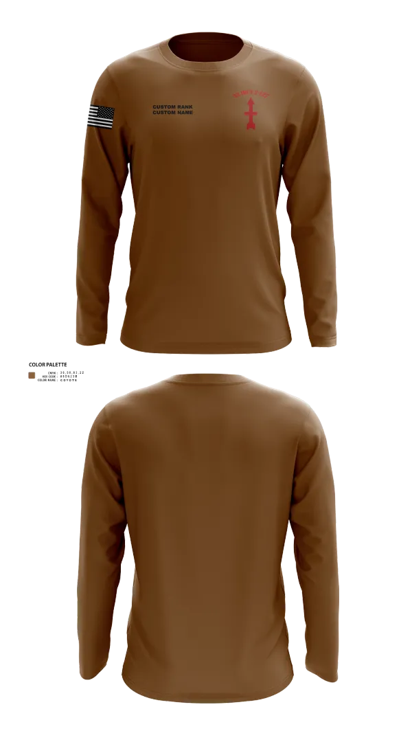 Long Sleeve Performance Shirt, bravo company, Army, Teamtime, Team time, sublimation, custom sports apparel, team uniforms, spirit wear, spiritwear, sports uniforms, custom shirts, team store, custom team store, fundraiser sports, apparel fundraiser