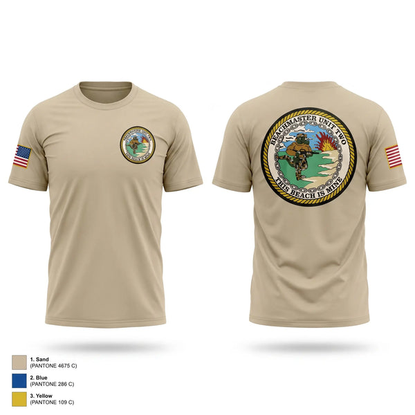 Old School Cotton Feel Shirt, Beachmaster Unit Two, Navy, Teamtime, Team time, sublimation, custom sports apparel, team uniforms, spirit wear, spiritwear, sports uniforms, custom shirts, team store, custom team store, fundraiser sports, apparel fundraiser
