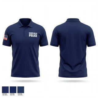 Short Sleeve Performance Polo, River Hills Police, Police, Teamtime, Team time, sublimation, custom sports apparel, team uniforms, spirit wear, spiritwear, sports uniforms, custom shirts, team store, custom team store, fundraiser sports, apparel fundraiser