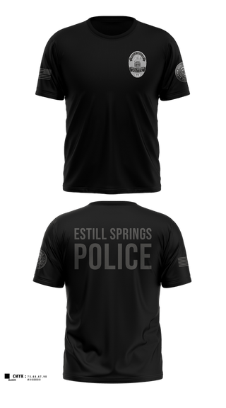 Short Sleeve Performance Shirt, Estill Springs Police, Police, Teamtime, Team time, sublimation, custom sports apparel, team uniforms, spirit wear, spiritwear, sports uniforms, custom shirts, team store, custom team store, fundraiser sports, apparel fundraiser