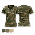 HS RR 92904048 Women's Short Sleeve V-neck Shirt - 1