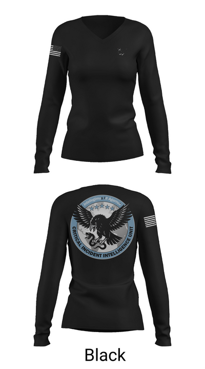 Critical Incident Intelligence Unit 55950160 Women's Long Sleeve V-neck Shirt - 35