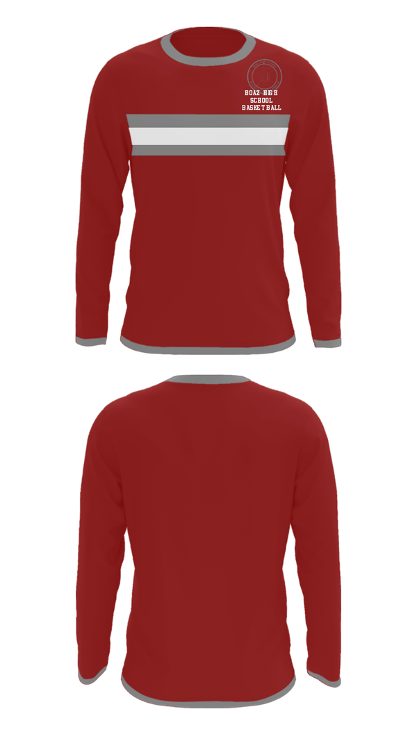 Long Sleeve Performance Shirt, Boaz High School Basketball, Women's Basketball, Teamtime, Team time, sublimation, custom sports apparel, team uniforms, spirit wear, spiritwear, sports uniforms, custom shirts, team store, custom team store, fundraiser sports, apparel fundraiser