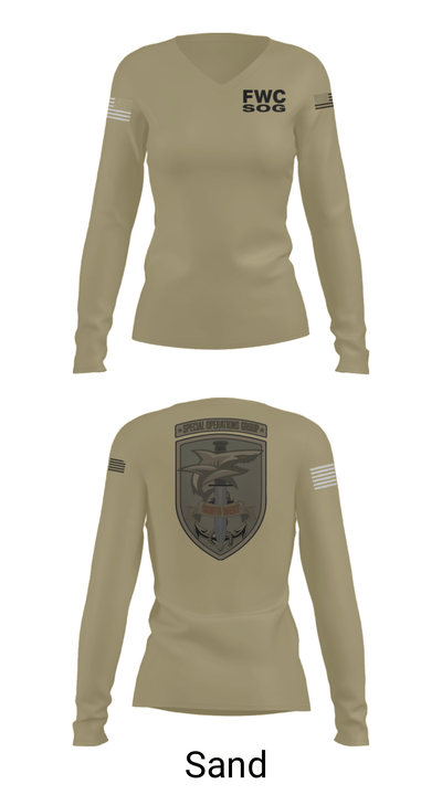 FWC SW SOG 50539560 Women's Long Sleeve V-neck Shirt - 47