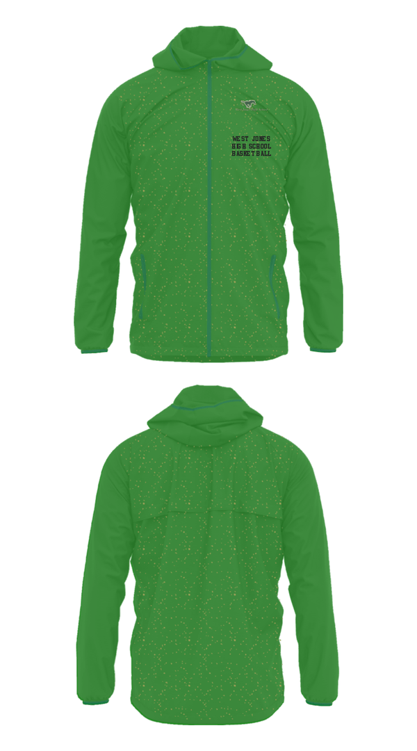 Windbreaker, West Jones High School Basketball, Women's Basketball, Teamtime, Team time, sublimation, custom sports apparel, team uniforms, spirit wear, spiritwear, sports uniforms, custom shirts, team store, custom team store, fundraiser sports, apparel fundraiser