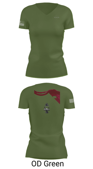 Women's Short Sleeve Vneck Shirt, , Army, Teamtime, Team time, sublimation, custom sports apparel, team uniforms, spirit wear, spiritwear, sports uniforms, custom shirts, team store, custom team store, fundraiser sports, apparel fundraiser