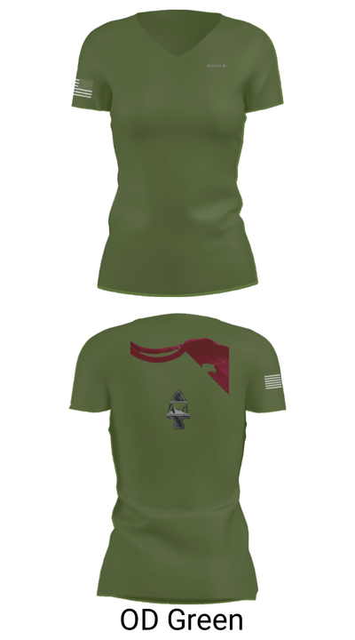 Alpha, 4, Apaches 64574803 Women's Short Sleeve V-neck Shirt - 28