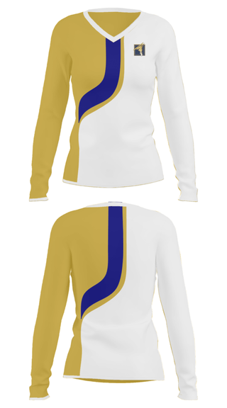 Women's Long Sleeve Vneck Shirt, Butler Area Senior High School Diving, Spirit Store, Teamtime, Team time, sublimation, custom sports apparel, team uniforms, spirit wear, spiritwear, sports uniforms, custom shirts, team store, custom team store, fundraiser sports, apparel fundraiser