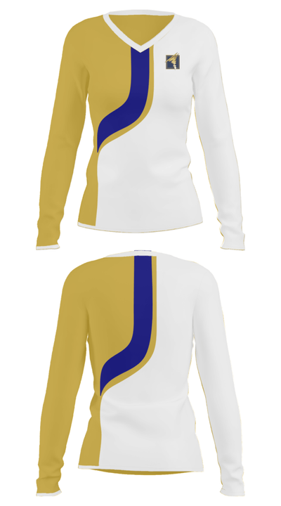 Butler Area Senior High School Diving 25690587 Women's Long Sleeve V-neck Shirt - 35