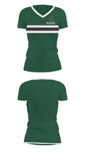 Marshfield High School Ice Hockey 65415198 Women's Short Sleeve V-neck Shirt - 30
