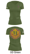405th Civil Affairs Battalion 83178840 Women's Short Sleeve V-neck Shirt - 28