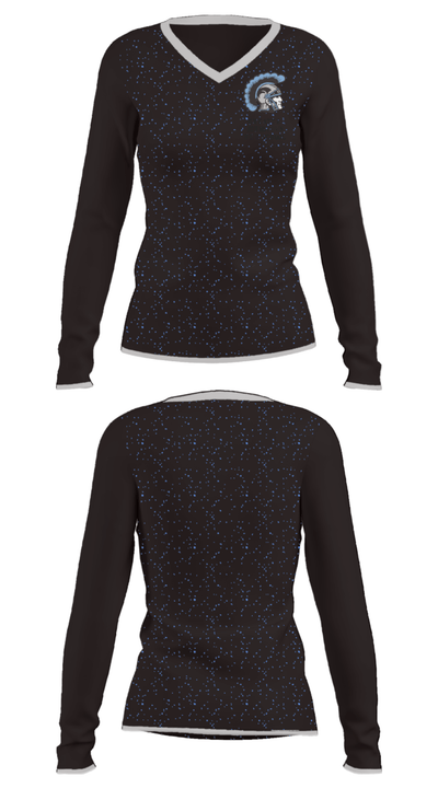 Greater Johnstown High School 79346394 Women's Long Sleeve V-neck Shirt - 33