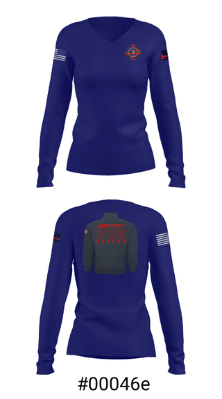 Women's Long Sleeve Vneck Shirt, , Fire Department, Teamtime, Team time, sublimation, custom sports apparel, team uniforms, spirit wear, spiritwear, sports uniforms, custom shirts, team store, custom team store, fundraiser sports, apparel fundraiser