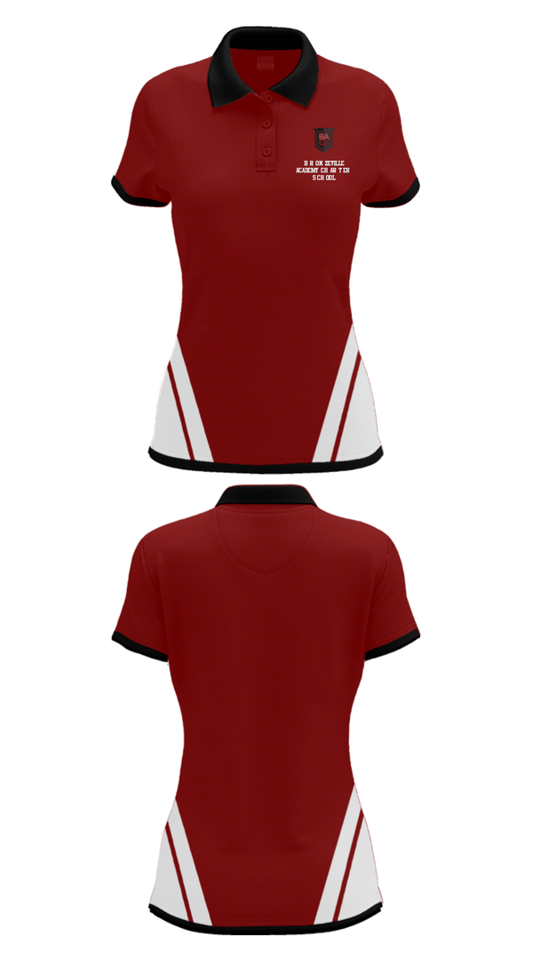 Women's Short Sleeve Performance Polo, Bronzeville Academy Charter School, Spirit Store, Teamtime, Team time, sublimation, custom sports apparel, team uniforms, spirit wear, spiritwear, sports uniforms, custom shirts, team store, custom team store, fundraiser sports, apparel fundraiser