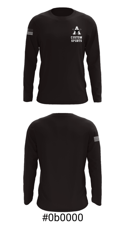 Agate 1613283 Long Sleeve Performance Shirt - 18