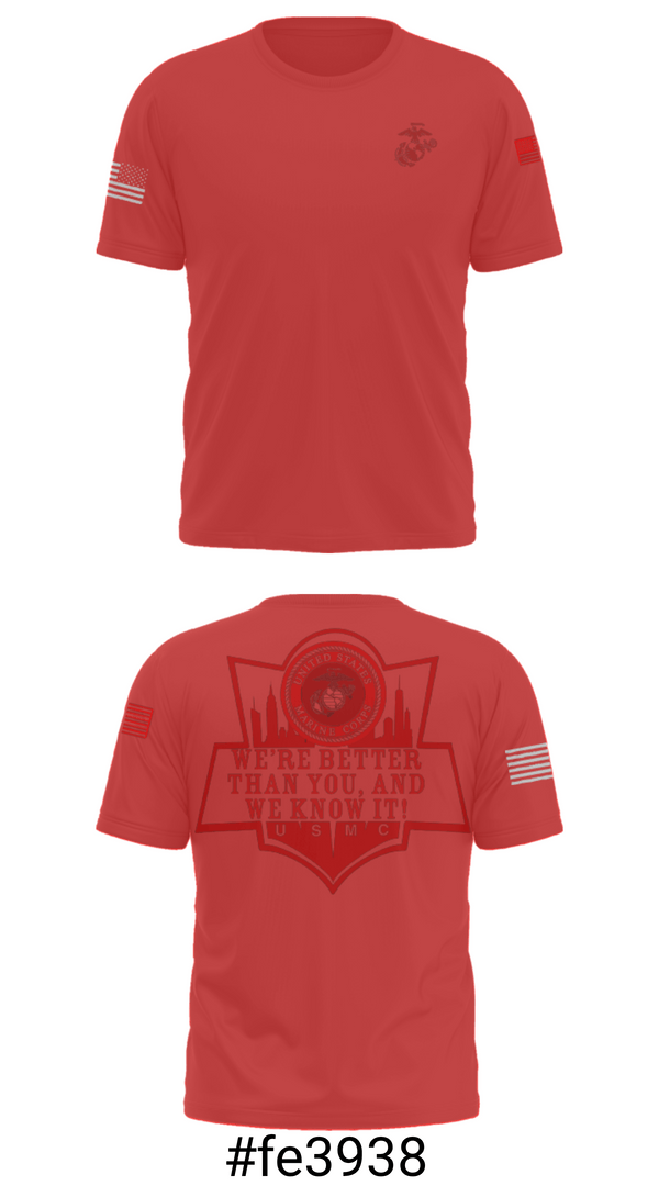 Short Sleeve Performance Shirt, RSS EMPIRE STATE, Marines, Teamtime, Team time, sublimation, custom sports apparel, team uniforms, spirit wear, spiritwear, sports uniforms, custom shirts, team store, custom team store, fundraiser sports, apparel fundraiser