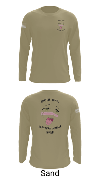 Long Sleeve Performance Shirt, 380th HVAC, , Teamtime, Team time, sublimation, custom sports apparel, team uniforms, spirit wear, spiritwear, sports uniforms, custom shirts, team store, custom team store, fundraiser sports, apparel fundraiser
