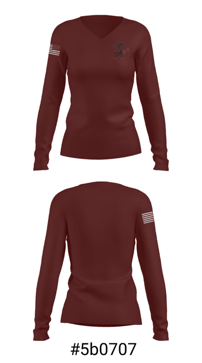 Bayonne High School Wrestling 48956156 Women's Long Sleeve V-neck Shirt - 20
