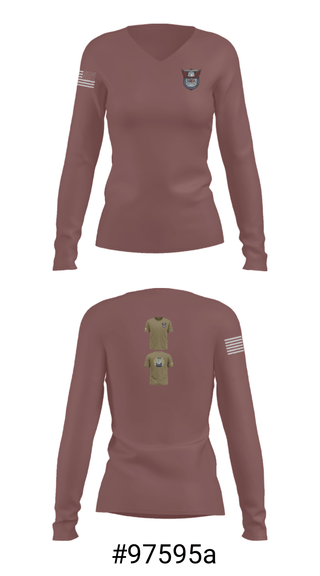 Women's Long Sleeve Vneck Shirt, 113th 3rd squad, , Teamtime, Team time, sublimation, custom sports apparel, team uniforms, spirit wear, spiritwear, sports uniforms, custom shirts, team store, custom team store, fundraiser sports, apparel fundraiser