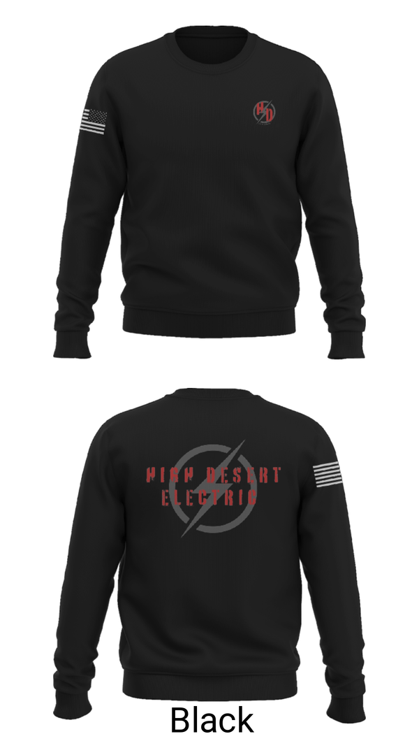 Crew Neck Sweatshirt, High Desert Electric, , Teamtime, Team time, sublimation, custom sports apparel, team uniforms, spirit wear, spiritwear, sports uniforms, custom shirts, team store, custom team store, fundraiser sports, apparel fundraiser