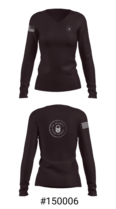 ATYPICAL SECURITY GUARD 4785157 Women's Long Sleeve V-neck Shirt - 7