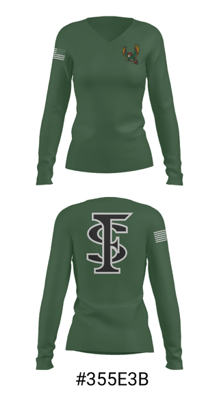 Women's Long Sleeve Vneck Shirt, Lawrence Free State High School Gymnastics, Spirit Store, Teamtime, Team time, sublimation, custom sports apparel, team uniforms, spirit wear, spiritwear, sports uniforms, custom shirts, team store, custom team store, fundraiser sports, apparel fundraiser