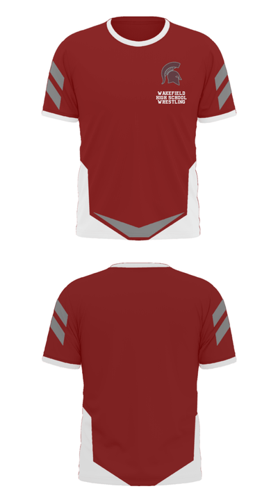 Wakefield High School Wrestling 75213436 Short Sleeve Performance Polo - 37