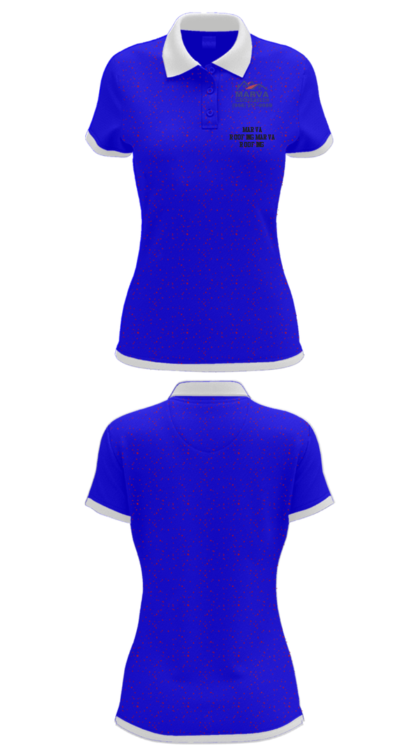 Women's Short Sleeve Performance Polo, Marva Roofing, , Teamtime, Team time, sublimation, custom sports apparel, team uniforms, spirit wear, spiritwear, sports uniforms, custom shirts, team store, custom team store, fundraiser sports, apparel fundraiser