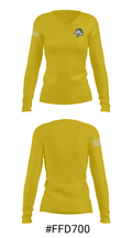 Walker Valley High School Bowling 61989922 Women's Long Sleeve V-neck Shirt - 20