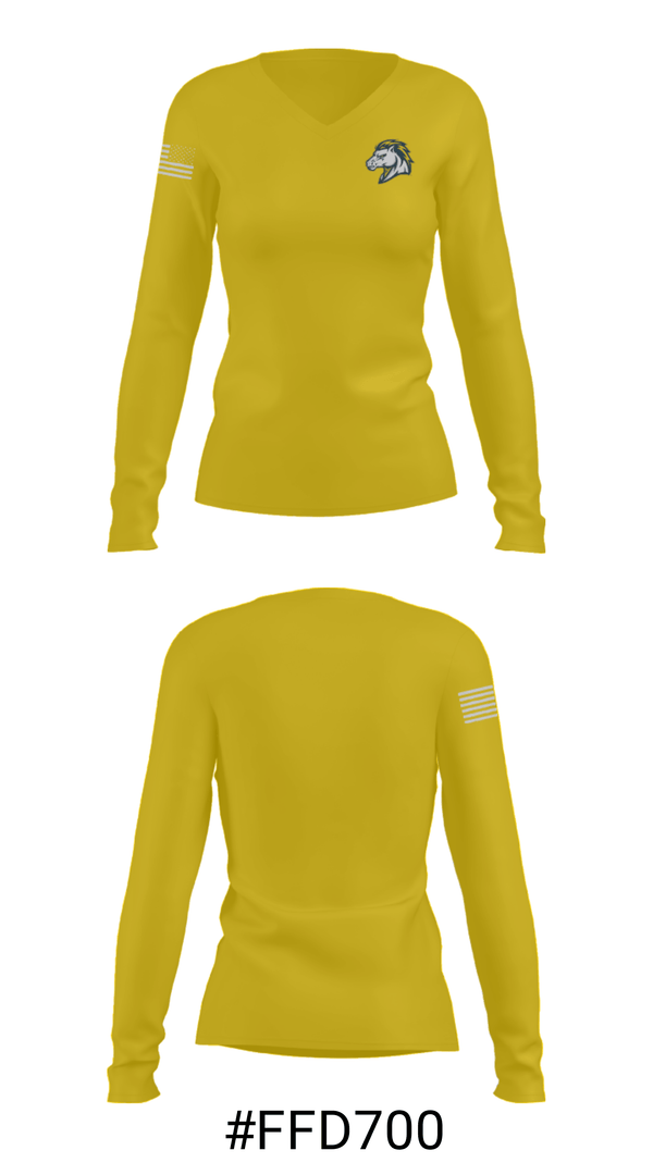 Women's Long Sleeve Vneck Shirt, Walker Valley High School Bowling, Bowling, Teamtime, Team time, sublimation, custom sports apparel, team uniforms, spirit wear, spiritwear, sports uniforms, custom shirts, team store, custom team store, fundraiser sports, apparel fundraiser