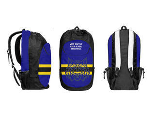 Gear Bag, West Seattle High School Basketball, Women's Basketball, Teamtime, Team time, sublimation, custom sports apparel, team uniforms, spirit wear, spiritwear, sports uniforms, custom shirts, team store, custom team store, fundraiser sports, apparel fundraiser