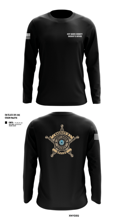 Jeff Davis County Sheriff’s Office 26513372 Long Sleeve Performance Shirt 2