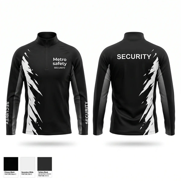 Quarter Zip Jacket, Metro safety, , Teamtime, Team time, sublimation, custom sports apparel, team uniforms, spirit wear, spiritwear, sports uniforms, custom shirts, team store, custom team store, fundraiser sports, apparel fundraiser