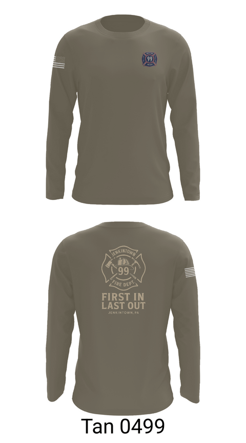 Long Sleeve Performance Shirt, Jenkintown Fire Department, Fire Department, Teamtime, Team time, sublimation, custom sports apparel, team uniforms, spirit wear, spiritwear, sports uniforms, custom shirts, team store, custom team store, fundraiser sports, apparel fundraiser