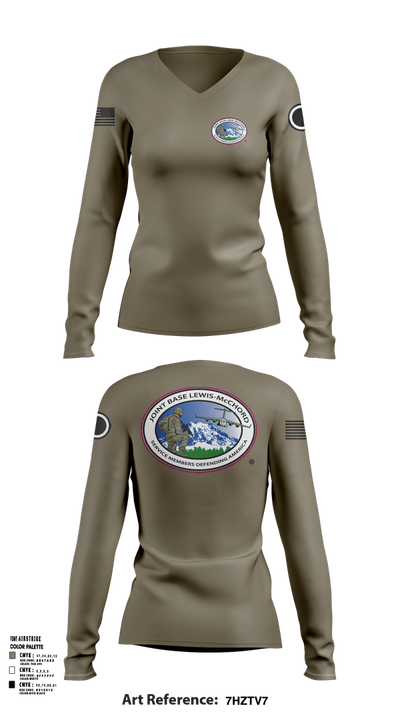 HHC, GARRISON 14958760 Women's Long Sleeve V-neck Shirt - 51