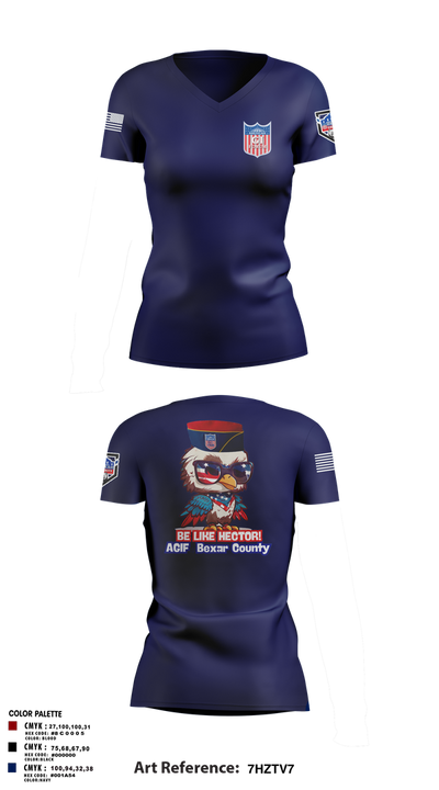 Agif 18486866 Women's Short Sleeve V-neck Shirt - 5
