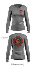 City of Lake Geneva Fire Department 76395935 Women's Long Sleeve V-neck Shirt - 103