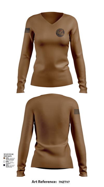 Tripler Kilape 11149375 Women's Long Sleeve V-neck Shirt - 102