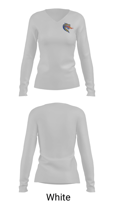 Adrian Elementary School 49570948 Women's Long Sleeve V-neck Shirt - 6