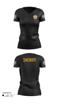 Pecos County Sheriff’s Office 17805980 Women's Short Sleeve V-neck Shirt - 21
