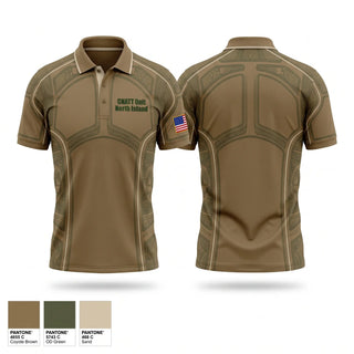 Short Sleeve Performance Polo, CNATT Unit North Island, Navy, Teamtime, Team time, sublimation, custom sports apparel, team uniforms, spirit wear, spiritwear, sports uniforms, custom shirts, team store, custom team store, fundraiser sports, apparel fundraiser