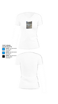 Lick Creek School Basketball 89922864 Women's Short Sleeve V-neck Shirt - 18