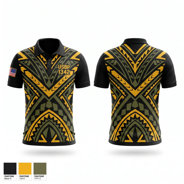 Short Sleeve Performance Polo, USBP 1342, Police, Teamtime, Team time, sublimation, custom sports apparel, team uniforms, spirit wear, spiritwear, sports uniforms, custom shirts, team store, custom team store, fundraiser sports, apparel fundraiser