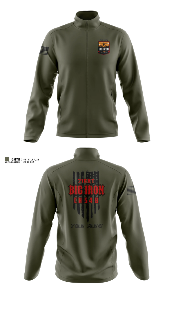 Fleece Jacket, Big Iron, Fire Department, Teamtime, Team time, sublimation, custom sports apparel, team uniforms, spirit wear, spiritwear, sports uniforms, custom shirts, team store, custom team store, fundraiser sports, apparel fundraiser