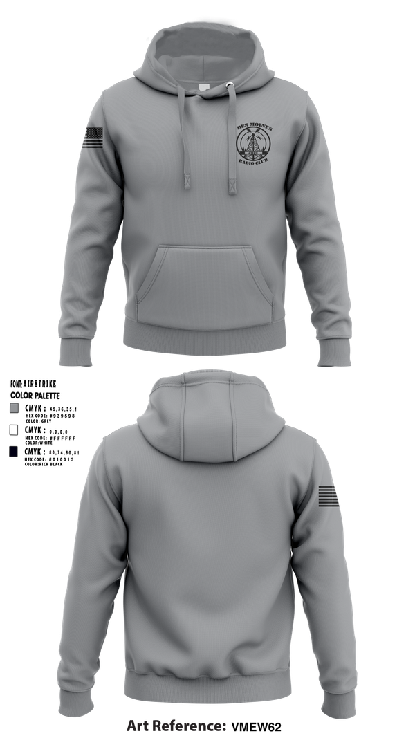 Hoodie, Des Moines GMRS Radio Club, , Teamtime, Team time, sublimation, custom sports apparel, team uniforms, spirit wear, spiritwear, sports uniforms, custom shirts, team store, custom team store, fundraiser sports, apparel fundraiser